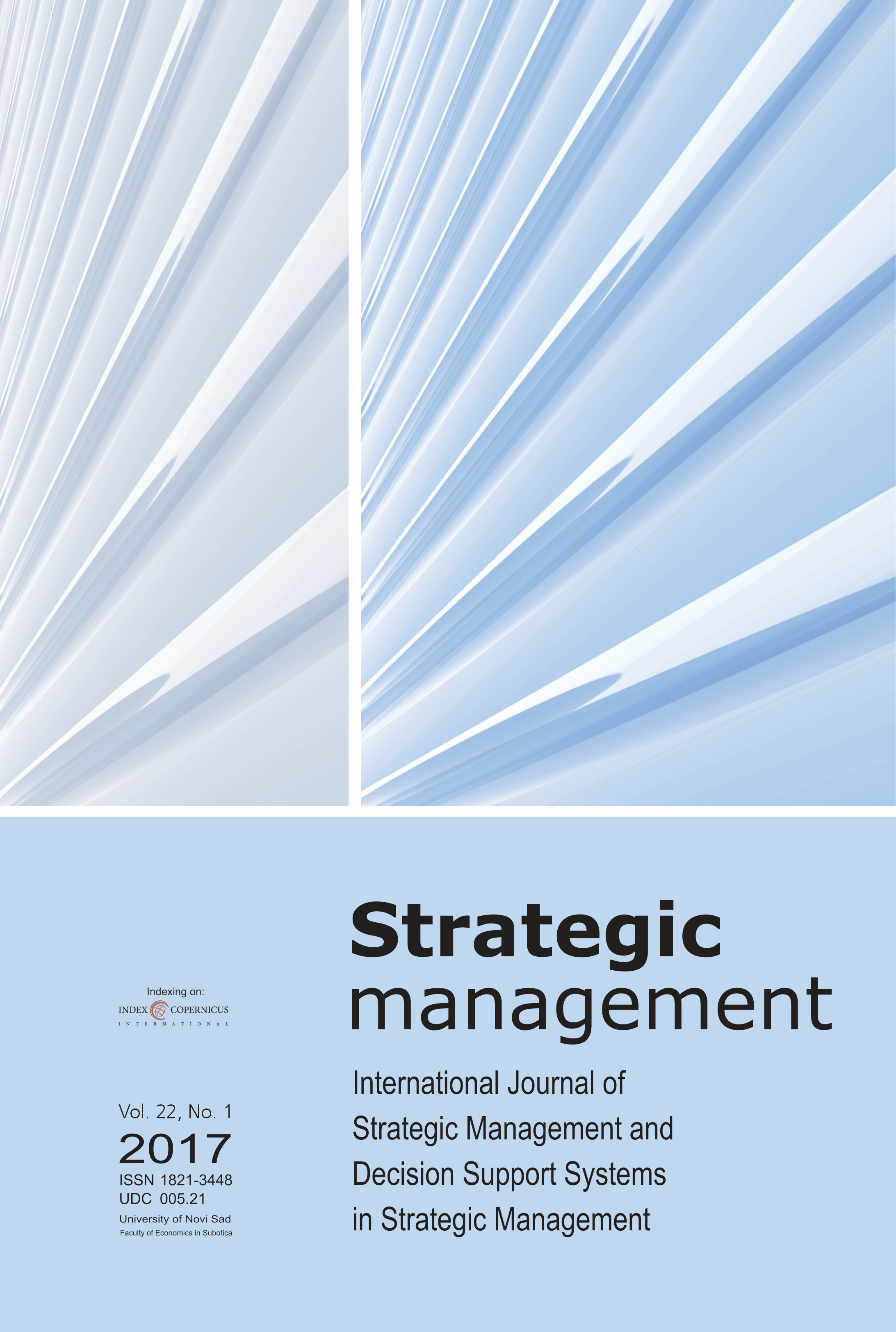 					View Vol. 22 No. 1 (2017): Strategic Management
				