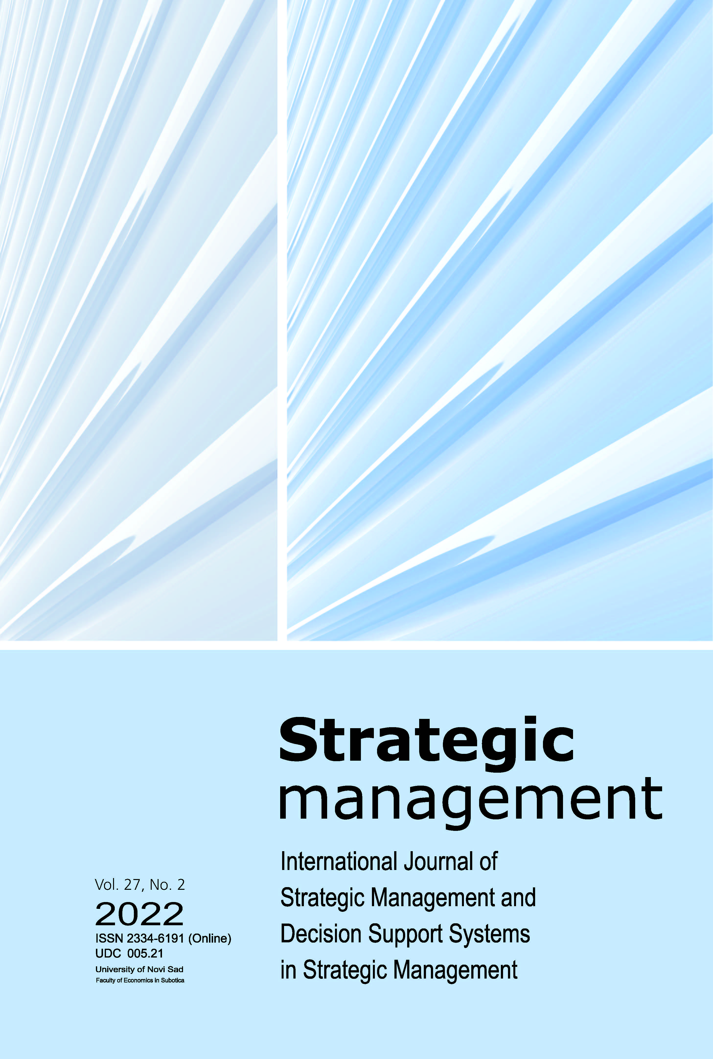 					View Vol. 27 No. 2 (2022): Strategic Management
				