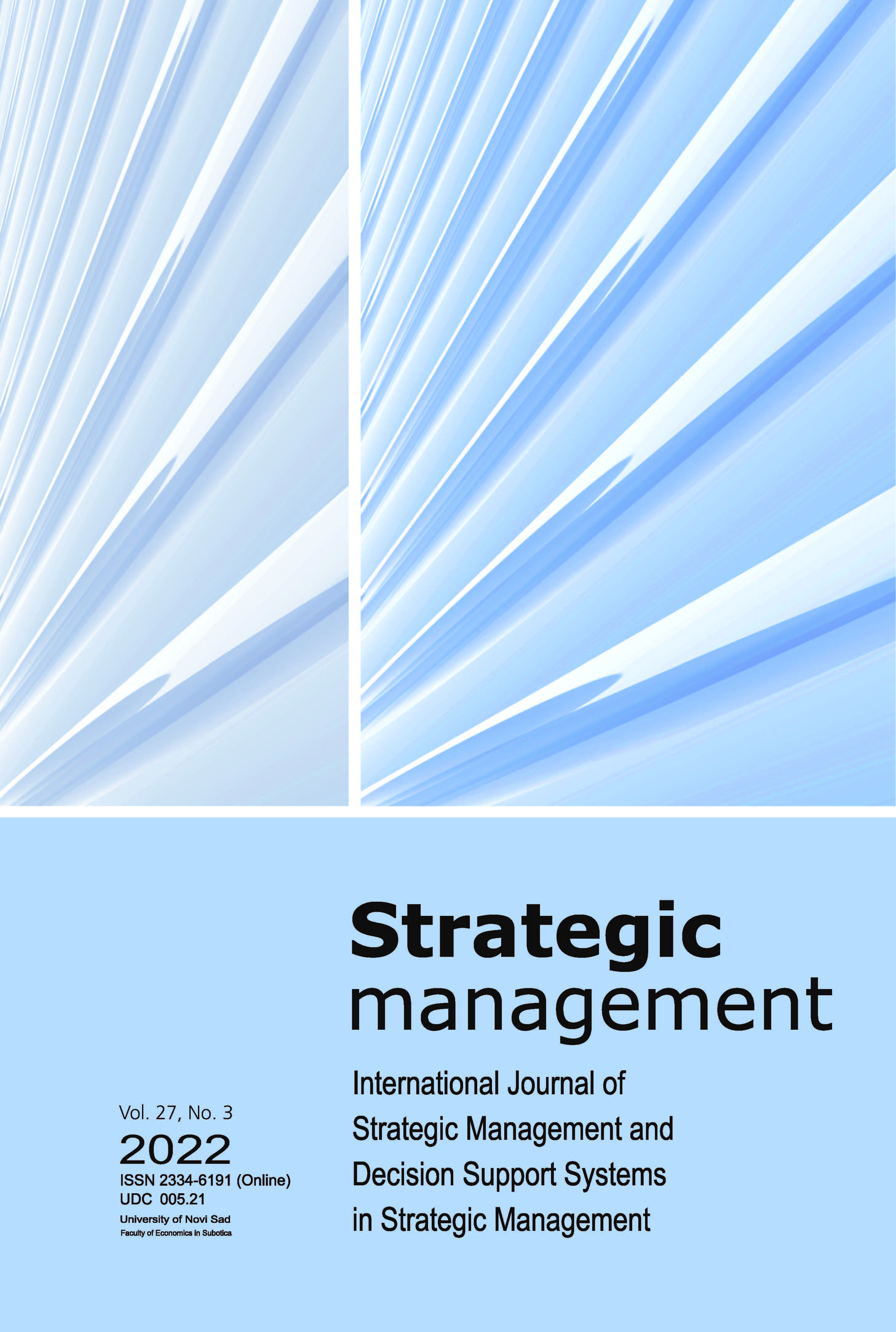 					View Vol. 27 No. 3 (2022): Strategic Management
				