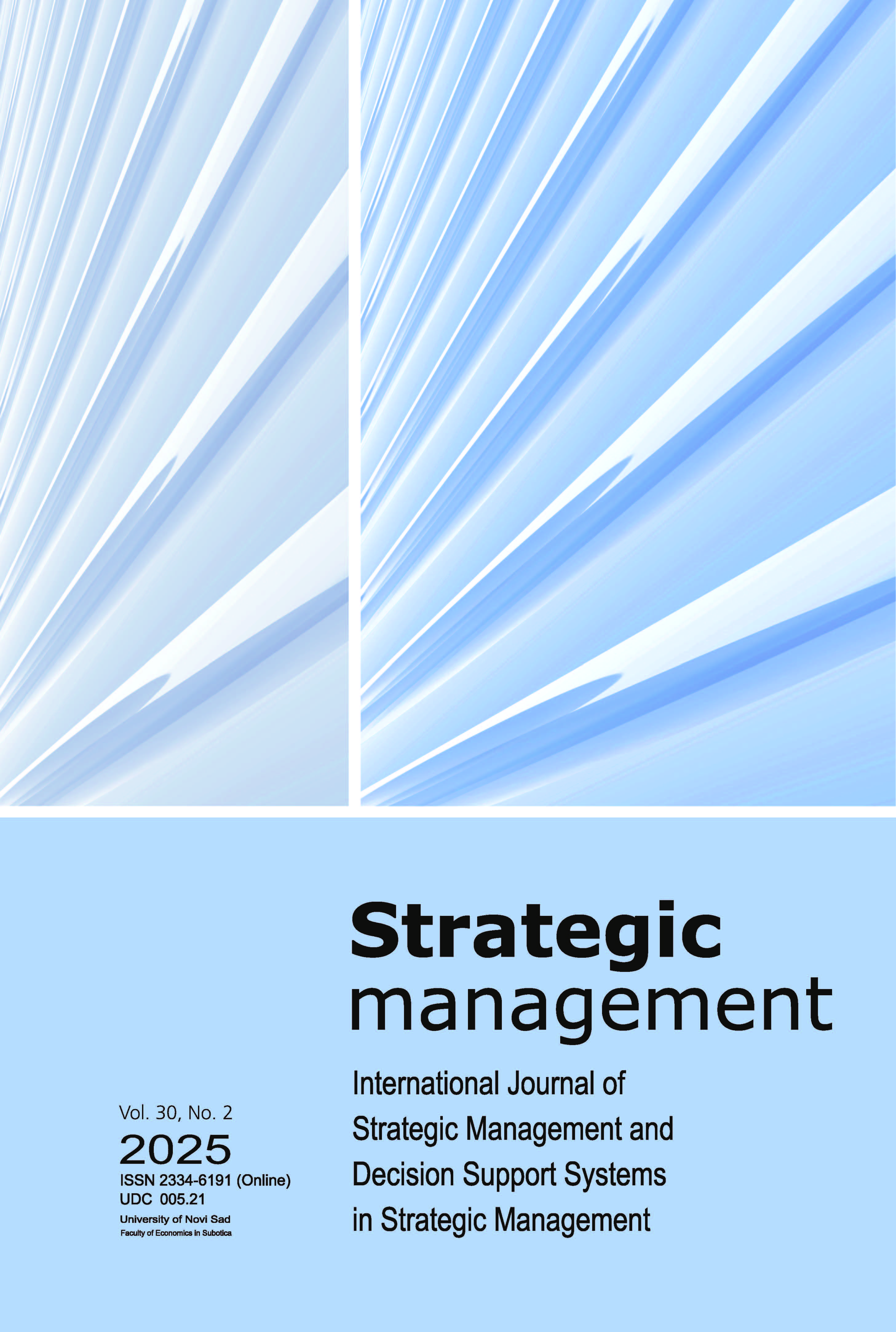 					View Vol. 30 No. 2 (2025): Strategic Management
				