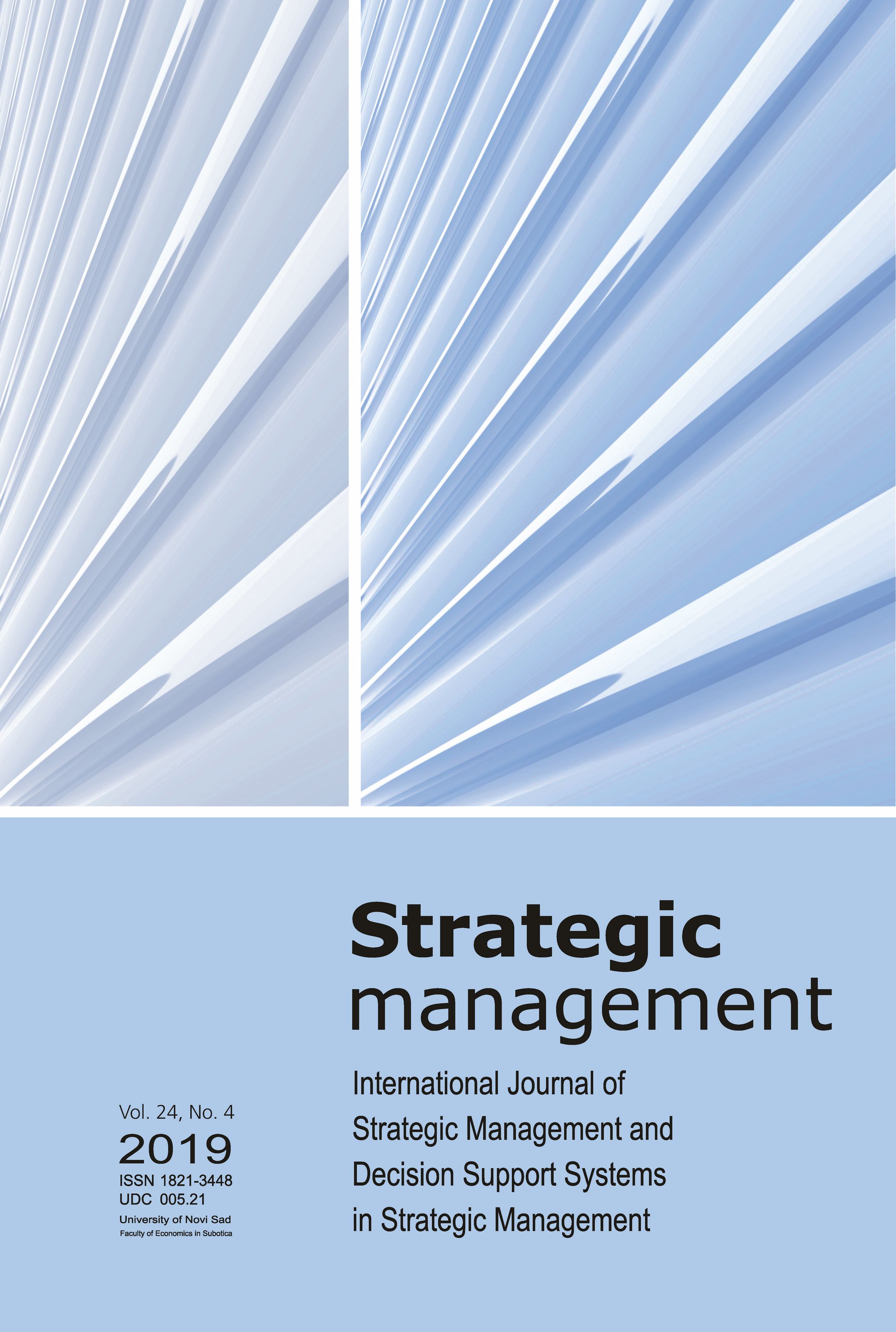 					View Vol. 24 No. 4 (2019): Strategic Management
				